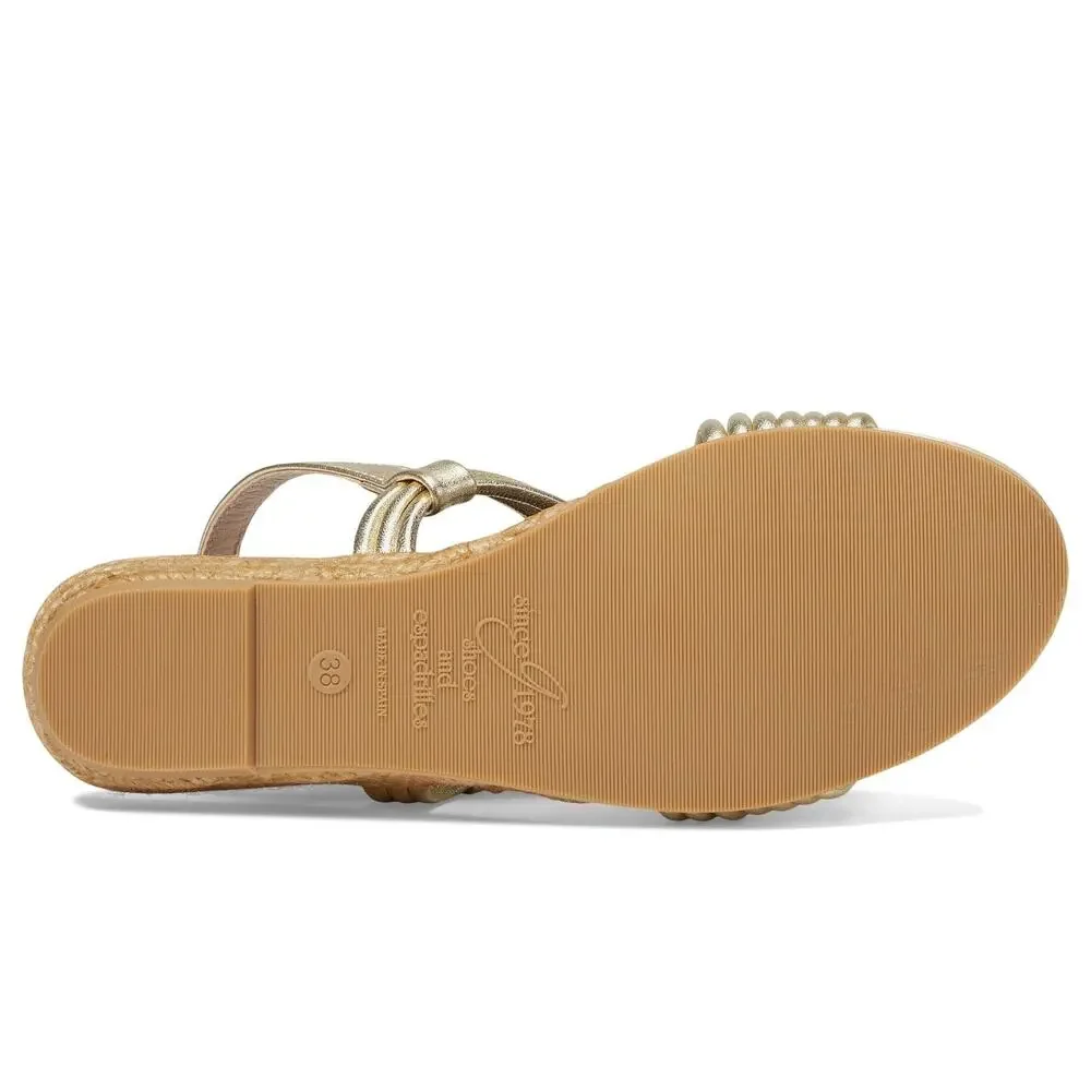 ERIC MICHAEL WOMENS ANDREA GOLD EU 36 (US WOMEN'S 5.5-6) M (B)